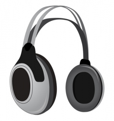 Headphones vector image