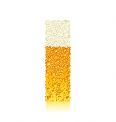 Alphabet beer i vector image
