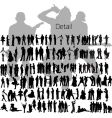 Silhouettes vector image