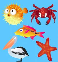 Sea life vector image