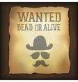 Wanted poster vector image