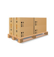 Wooden pallet vector image