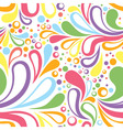Colorful summer seamless pattern with floral vector image