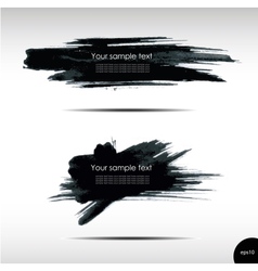 Splash banners set vector image