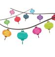 Lantern decorations vector image