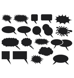 Comic speech bubbles vector image