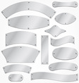 Blank metal plates vector image