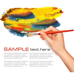 Painting background vector image