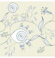 Floral seamless pattern vector image