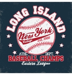 Baseball t-shirt print vector image