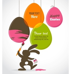 Easter card with bunny Easter card with bunny vector image