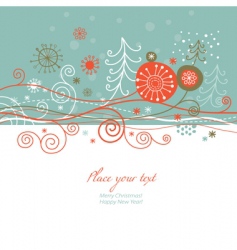 Christmas card vector image