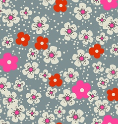 Cherry blossom seamless background vector image