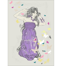 Artist sketch vector image
