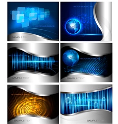 Abstract technology backgrounds vector image
