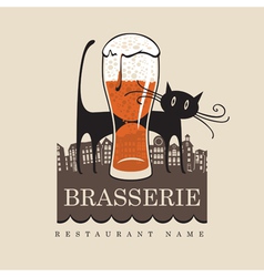 Cat pub vector image