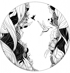 Bizarre print vector image
