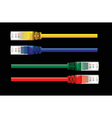Internet cables vector image