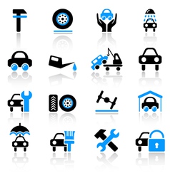 Car service icons vector image