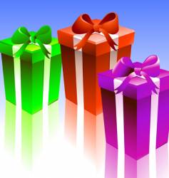 Gift boxes vector image