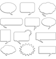 Comic speech bubbles vector image