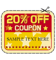 Coupon twelve percent discount vector image