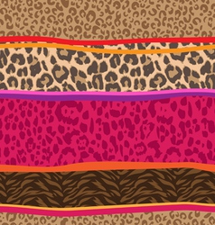 Awesome animal stripe vector image