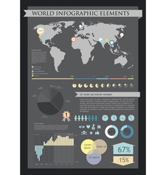 Information graphics vector image
