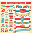 Christmas ribbons vector image