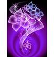 Smoke and transparent flowers vector image