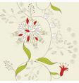Floral seamless pattern vector image