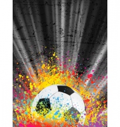 Football poster light burst vector image