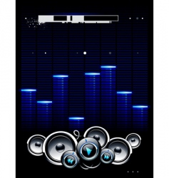 Speakers futuristic background Speakers futuristic background vector image