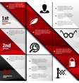 Infographic web banner design template vector image