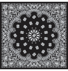 Bandana black vector image