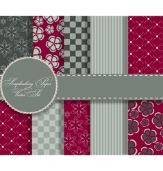 Set of beaautiful paper for scrapbook vector image