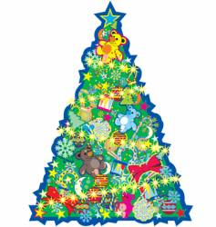Christmas tree vector image