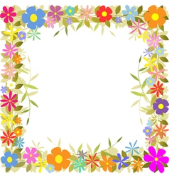 Floral border Floral border vector image