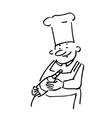 Cook vector image