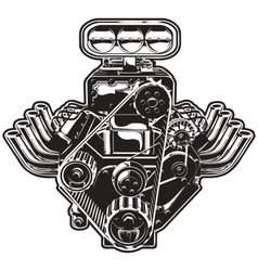 Cartoon Turbo Engine vector image