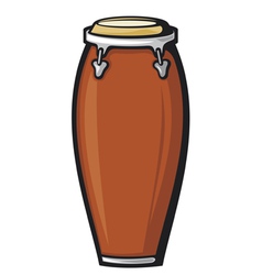 African conga drum vector image