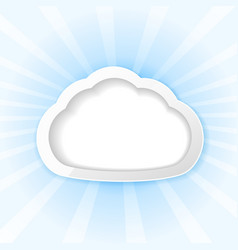 Cloud background vector image