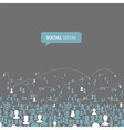 Social media concept vector image