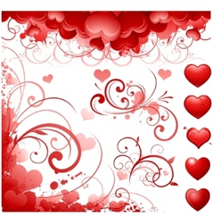 Valentines day concept background vector image