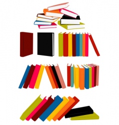 Books collection vector image