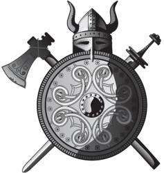 Vikings icon vector image
