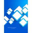 Background with blue squares vector image