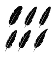 Feather icon vector image
