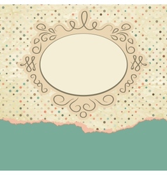 Vintage Valentines Card vector image