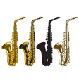 Saxophones vector image